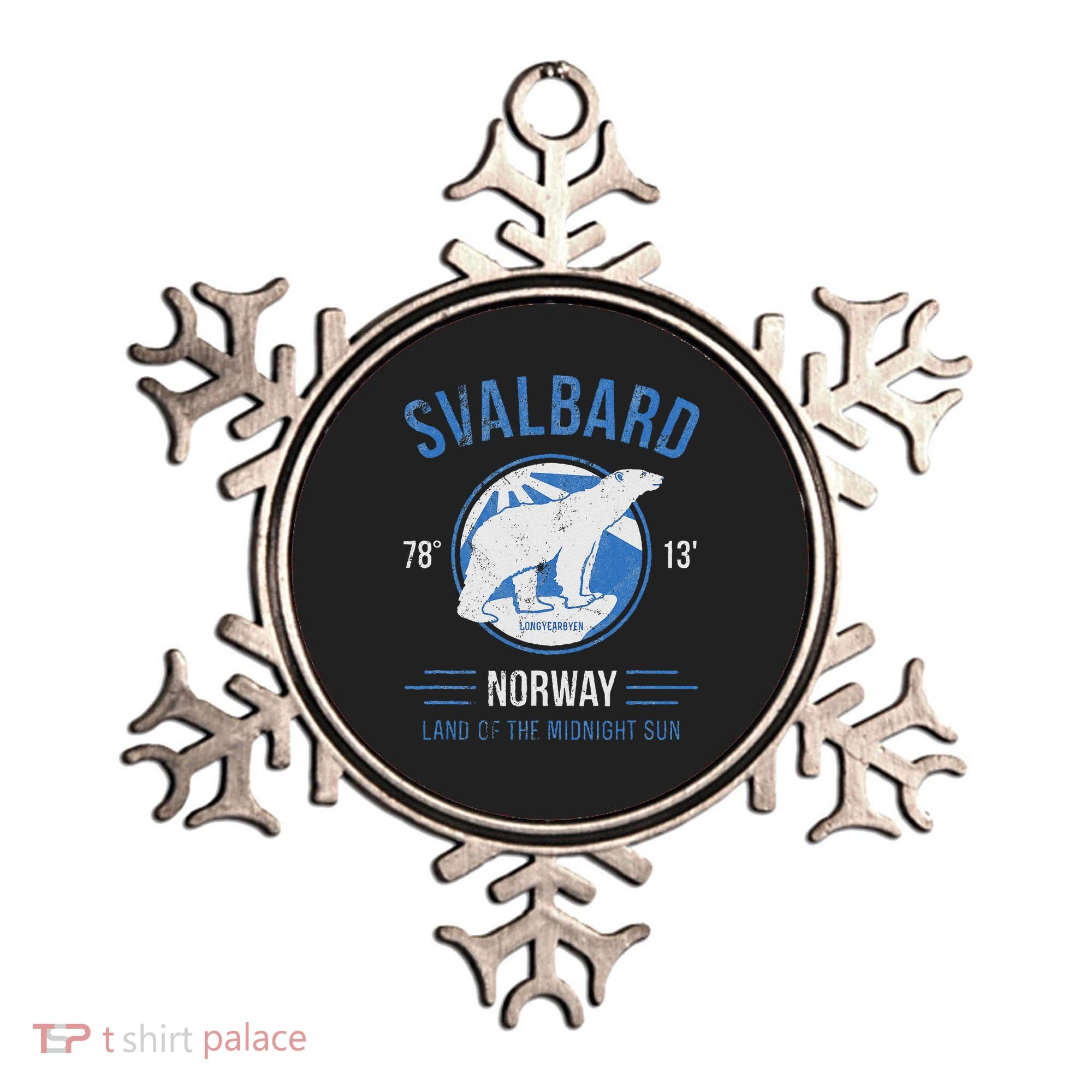 Svalbard Polar Bear Norway Northern Lights Ornament
