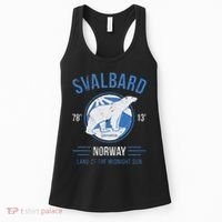Svalbard Polar Bear Norway Northern Lights Women's Tank Top thumb 0