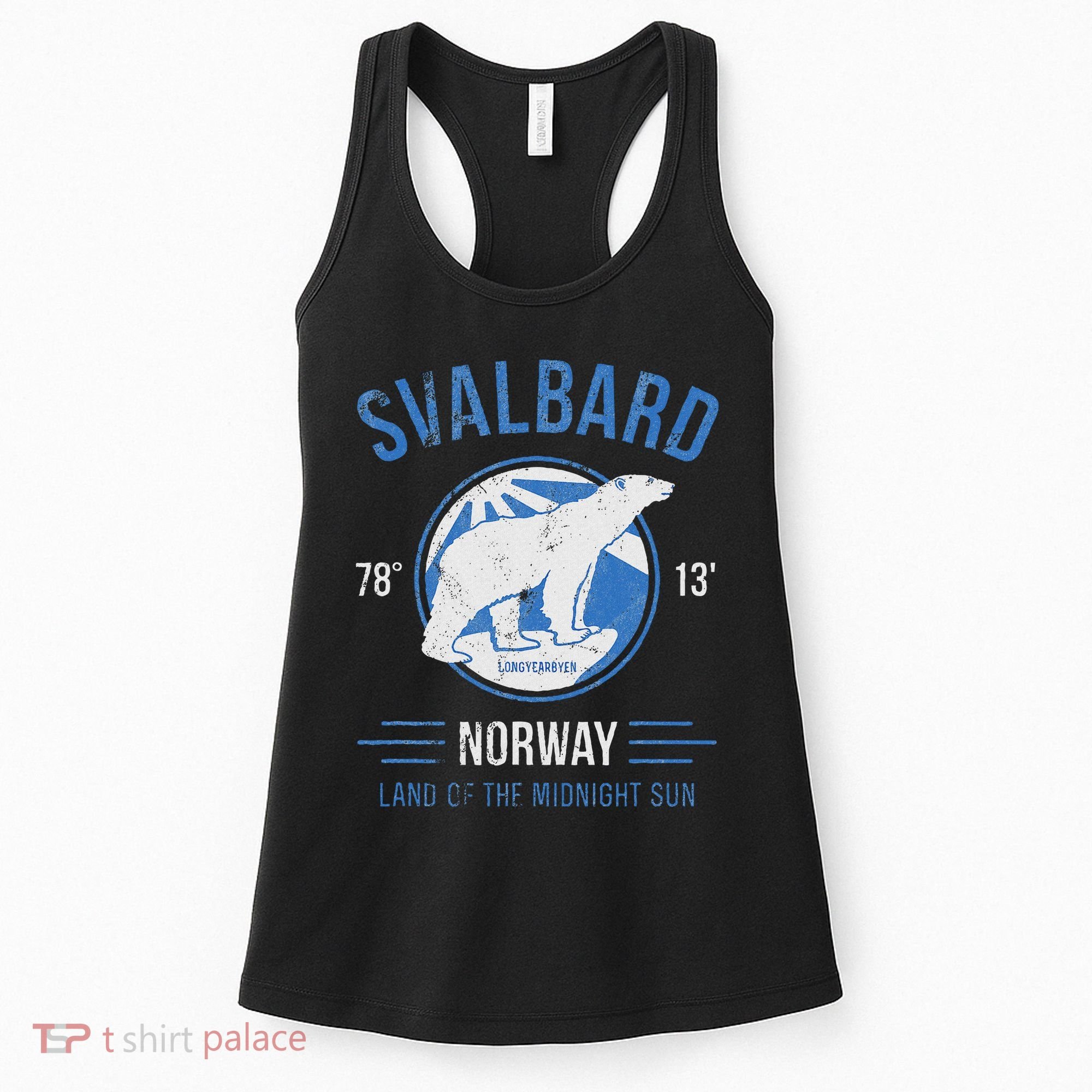 Svalbard Polar Bear Norway Northern Lights Women's Tank Top