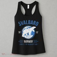 Svalbard Polar Bear Norway Northern Lights Women's Tank Top thumb 3