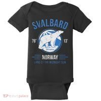 Svalbard Polar Bear Norway Northern Lights Baby Bodysuit thumb 0