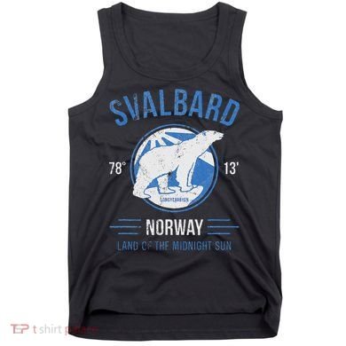 Svalbard Polar Bear Norway Northern Lights Tank Top