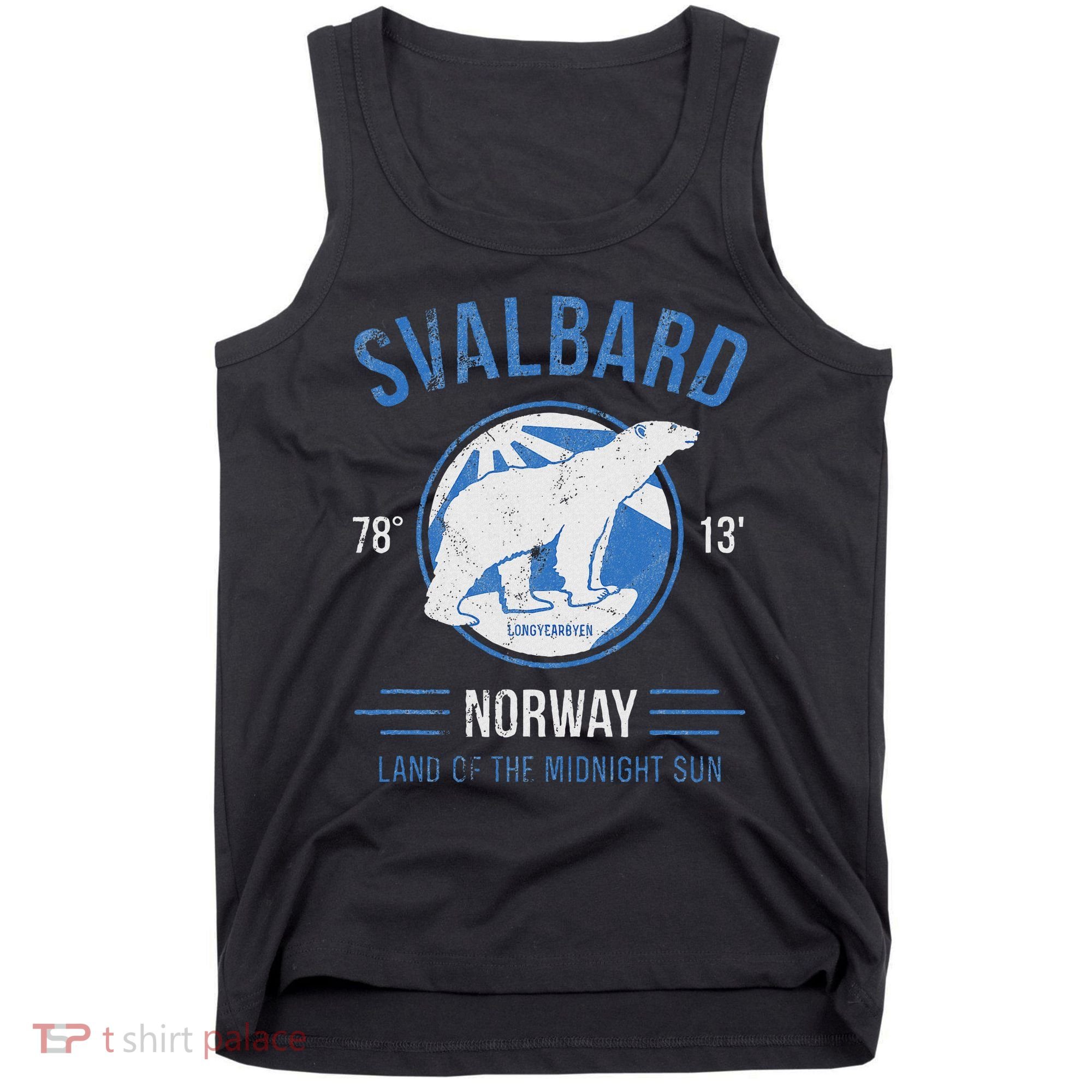 Svalbard Polar Bear Norway Northern Lights Tank Top