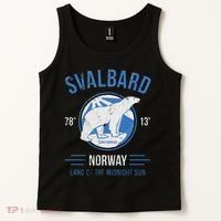 Svalbard Polar Bear Norway Northern Lights Tank Top thumb 2
