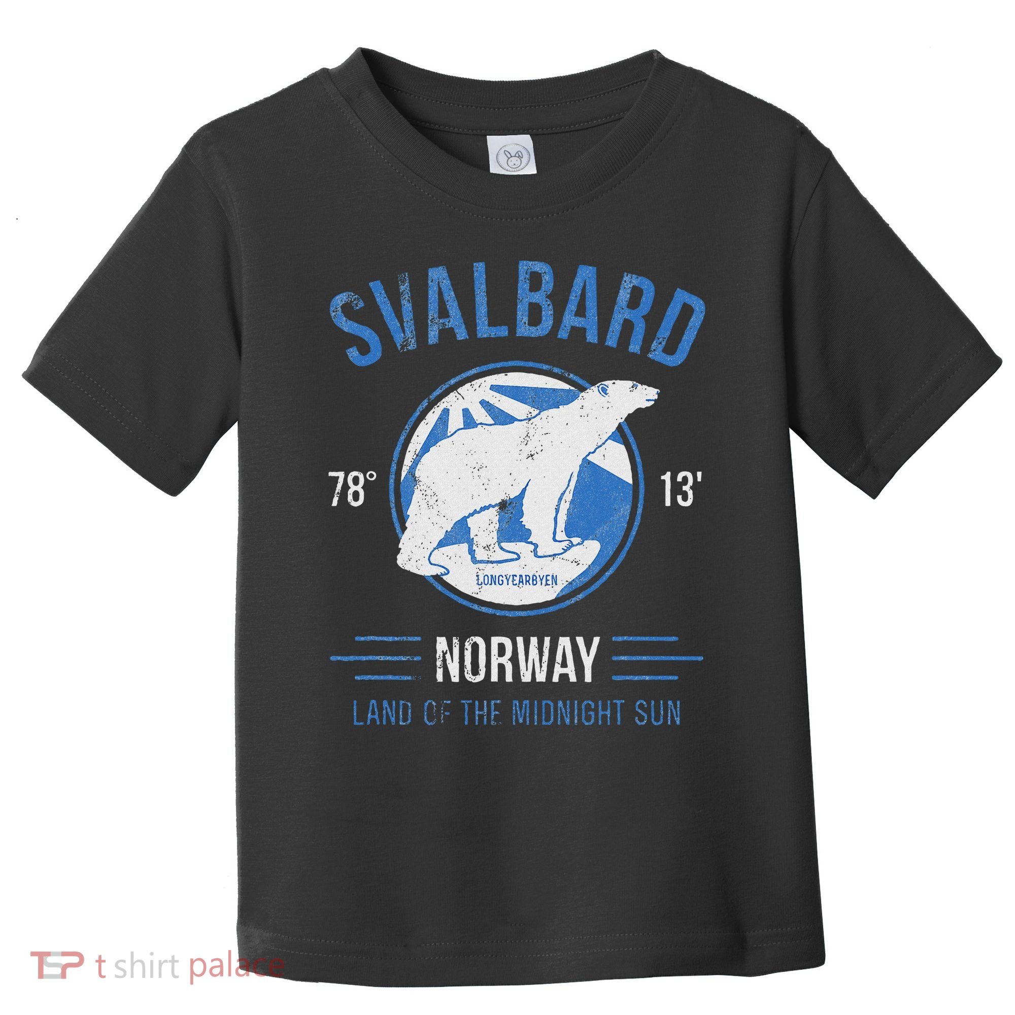 Svalbard Polar Bear Norway Northern Lights Toddler T-Shirt