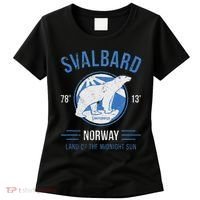 Svalbard Polar Bear Norway Northern Lights Women's T-Shirt thumb 0