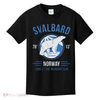 Svalbard Polar Bear Norway Northern Lights Kids T-Shirt thumb 0