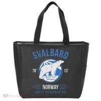 Svalbard Polar Bear Norway Northern Lights Tote Bag thumb 0