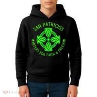 Saint Patrick's Battalion San Patricios Catholic Gift Kids Hoodie thumb 4