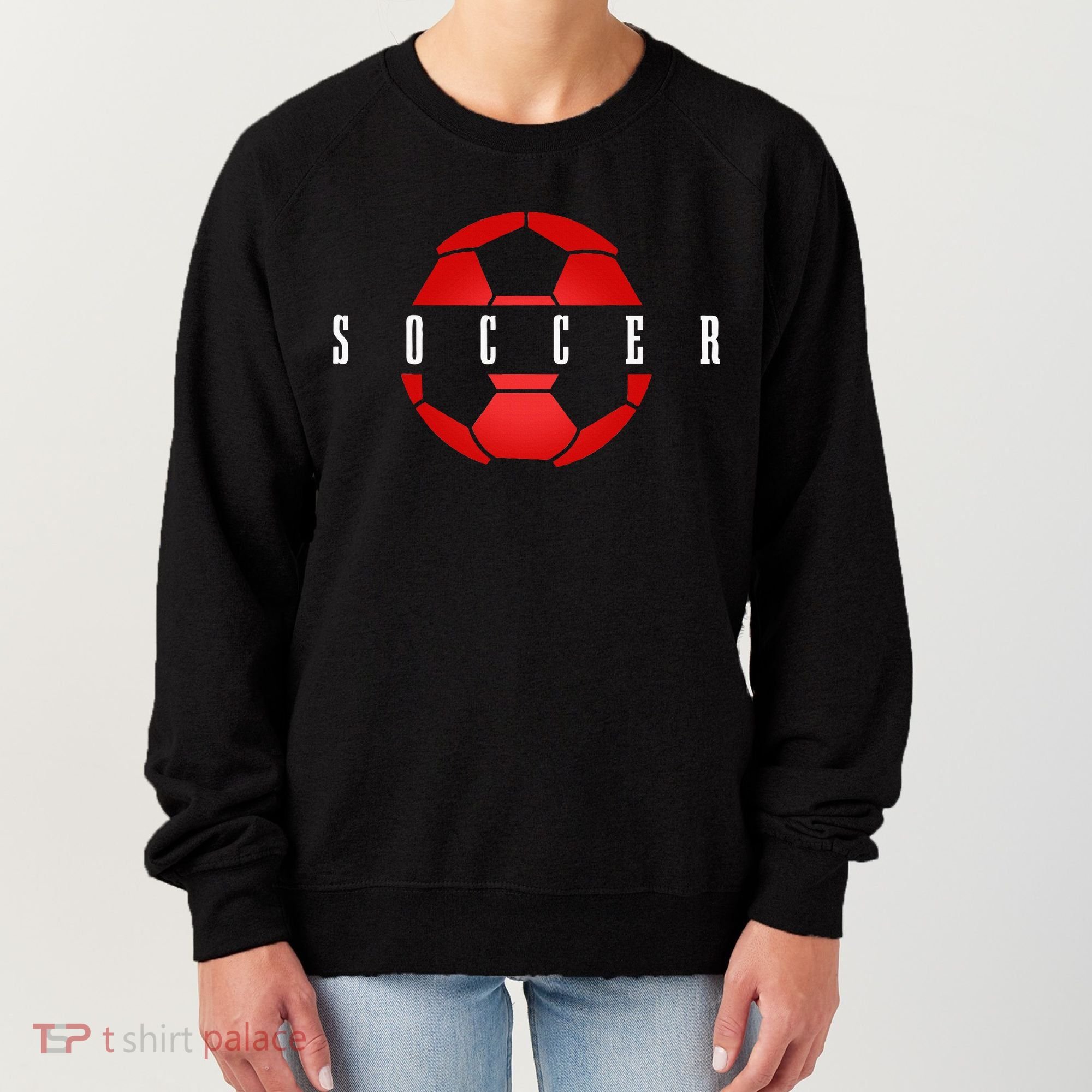Soccer Player Ball Soccer Women's Sweatshirt