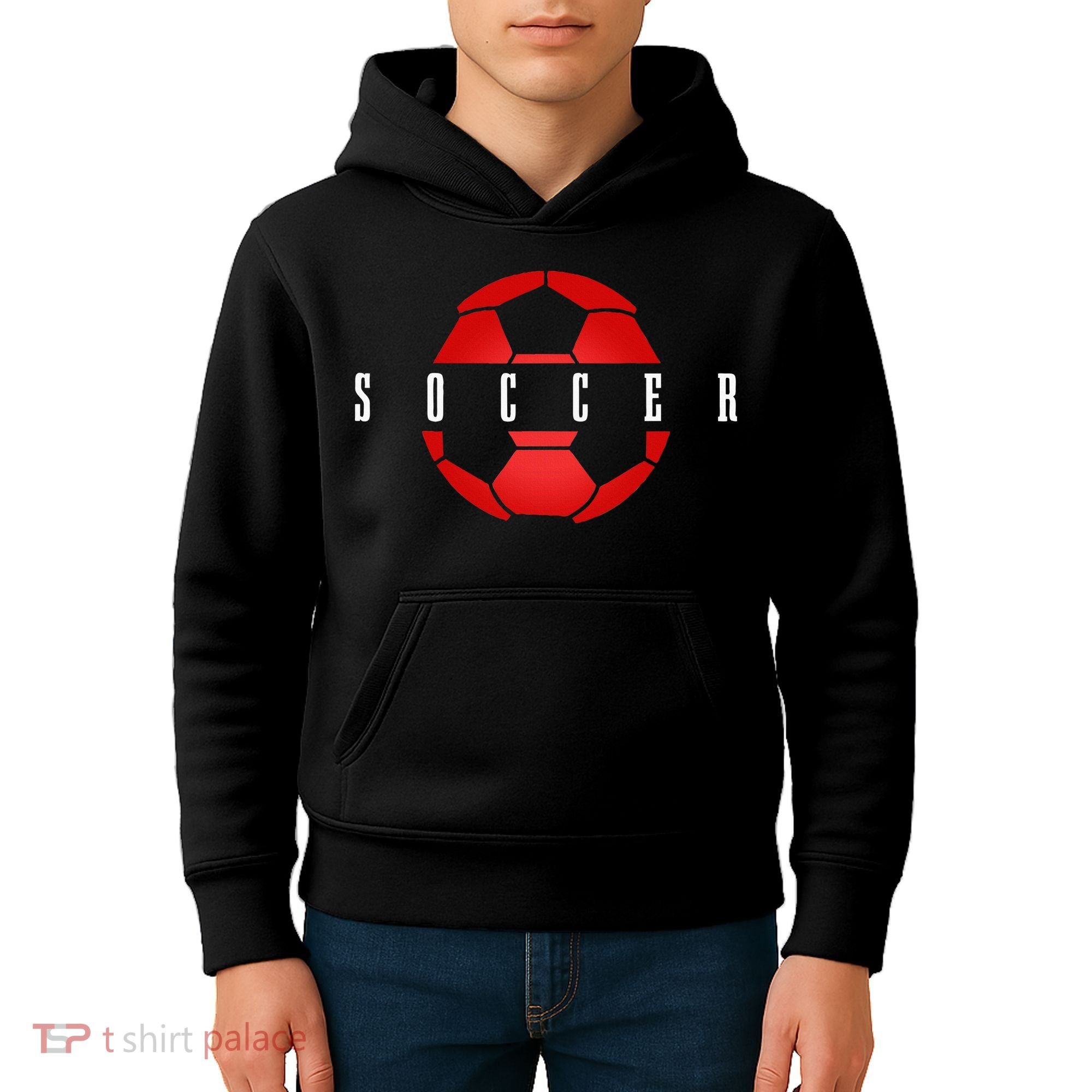 Soccer Player Ball Soccer Kids Hoodie