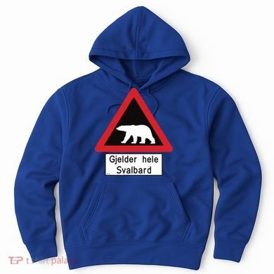 Svalbard Polar Bear Sign Gjelder Hele Svalbard Norway Gift Hoodie