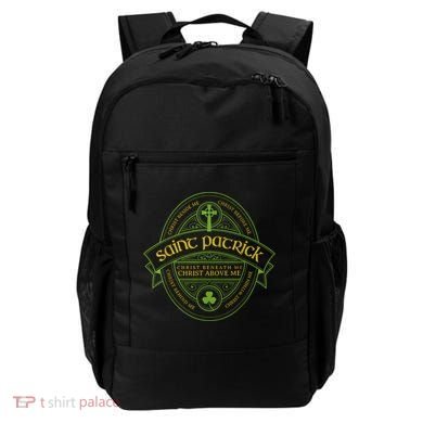 St Patrick Breastplate Prayer Catholic Saint Patricks Day Backpack
