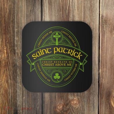 St Patrick Breastplate Prayer Catholic Saint Patricks Day Coaster