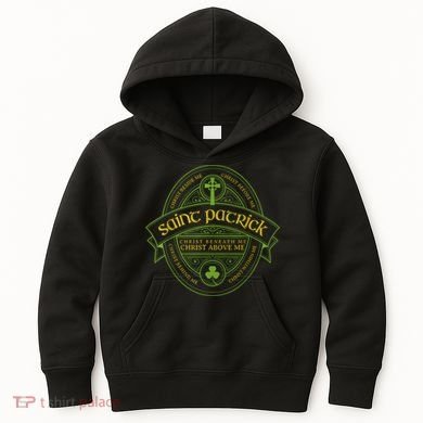 St Patrick Breastplate Prayer Catholic Saint Patricks Day Kids Hoodie