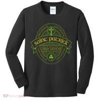 St Patrick Breastplate Prayer Catholic Saint Patricks Day Kids Long Sleeve Shirt thumb 0
