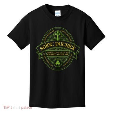 St Patrick Breastplate Prayer Catholic Saint Patricks Day Kids T-Shirt