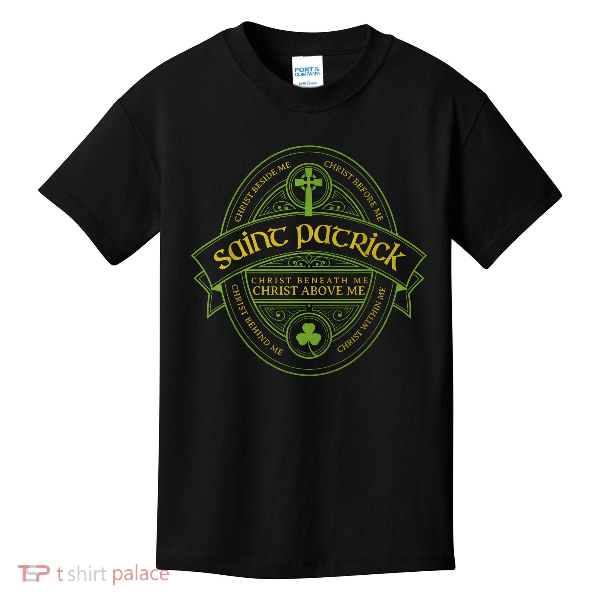 St Patrick Breastplate Prayer Catholic Saint Patricks Day Kids T-Shirt