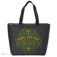 St Patrick Breastplate Prayer Catholic Saint Patricks Day Tote Bag thumb 0