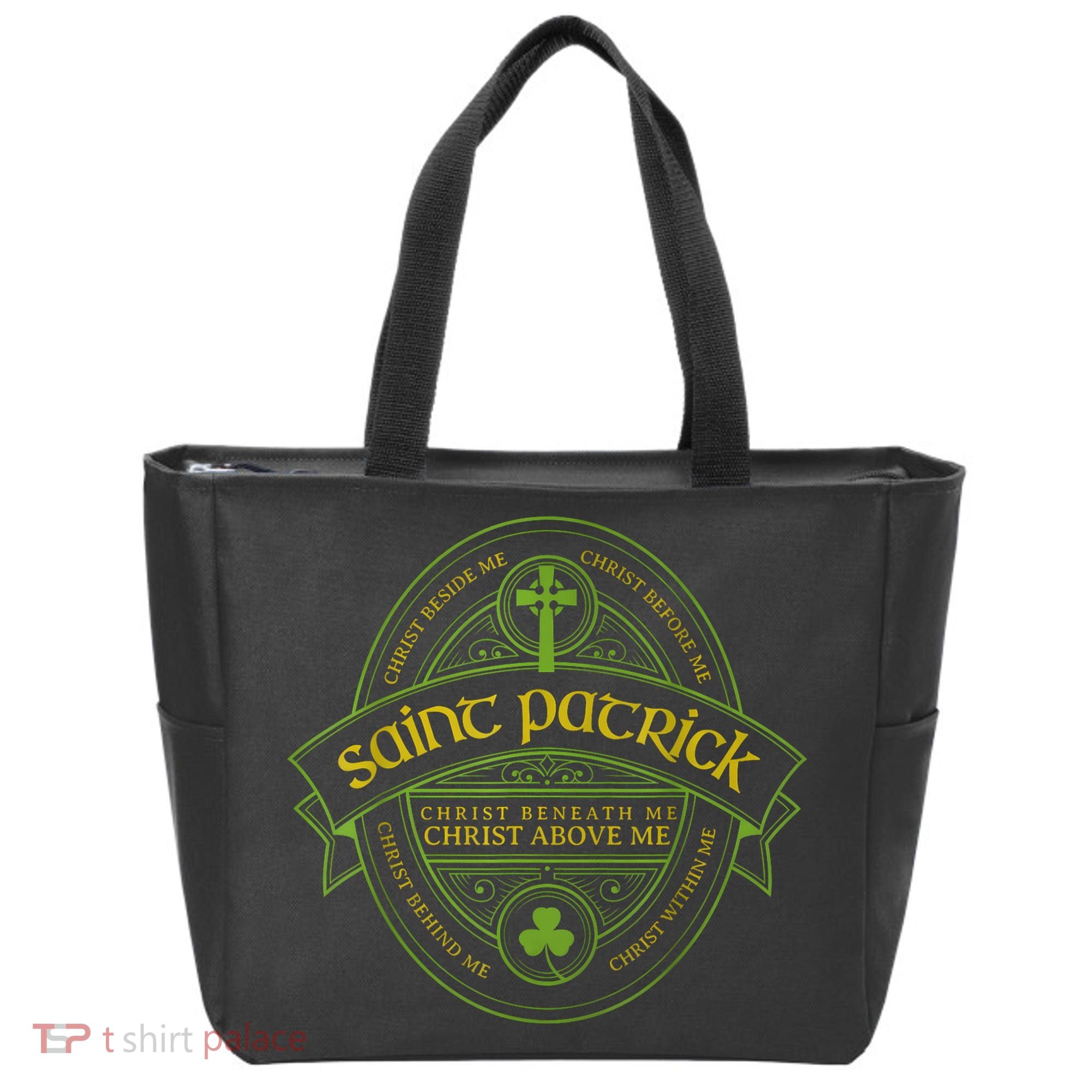 St Patrick Breastplate Prayer Catholic Saint Patricks Day Tote Bag