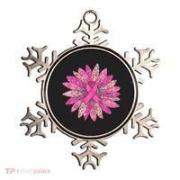 Sunflower Pink Breast Cancer Awareness Support Women Warrior Ornament thumb 0