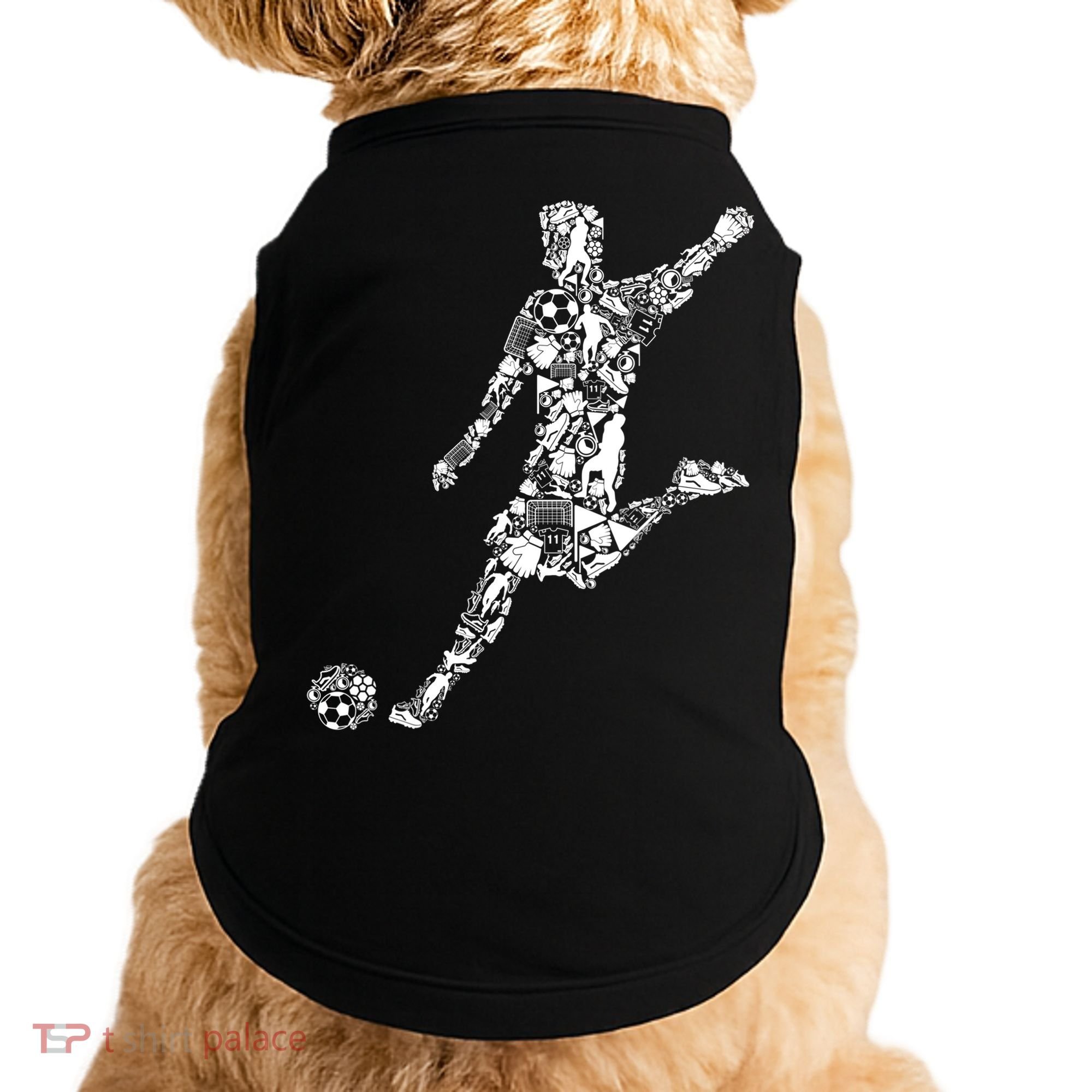 Soccer Player Boys Kids Youth Men TShirt Doggie Tank
