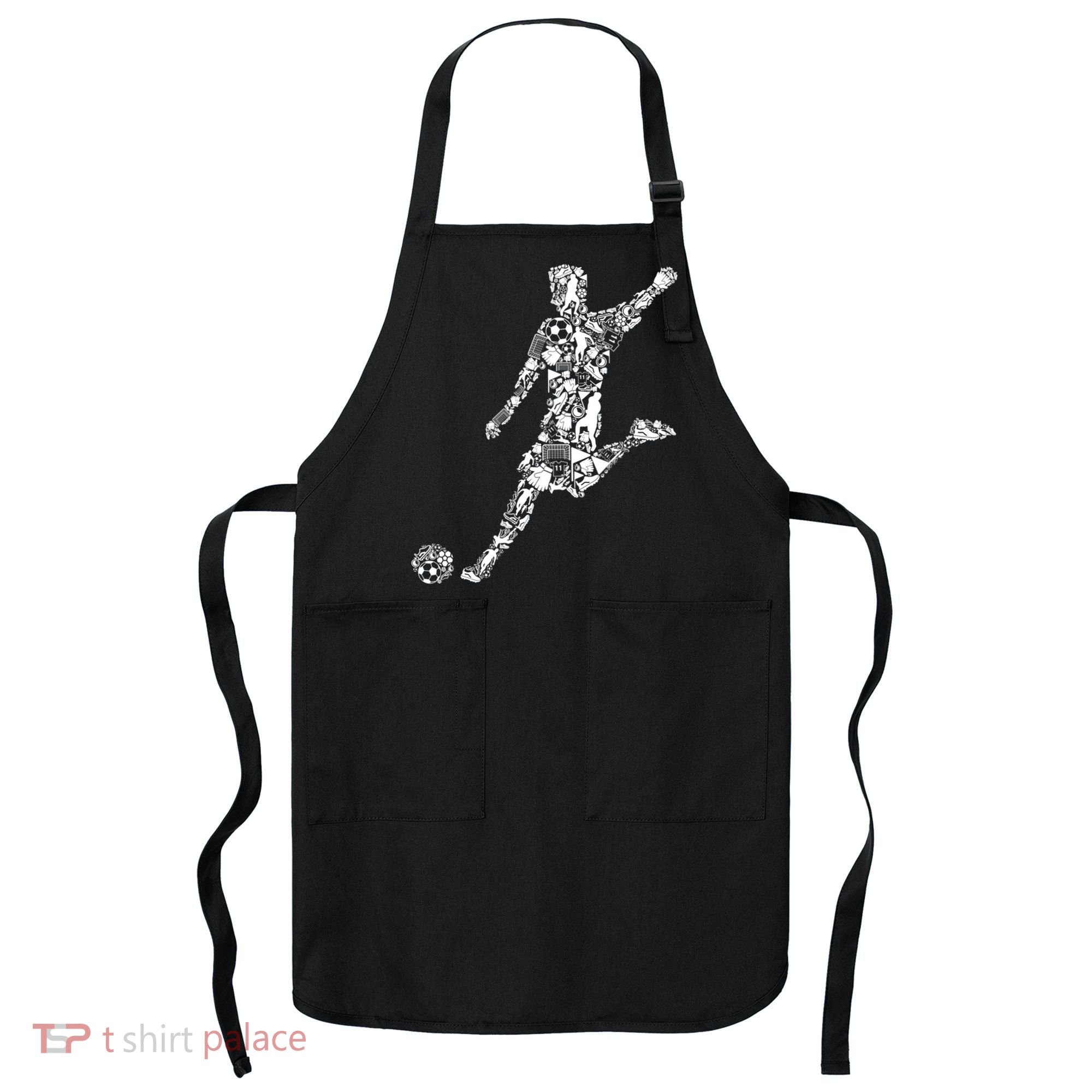 Soccer Player Boys Kids Youth Men TShirt Apron