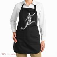 Soccer Player Boys Kids Youth Men TShirt Apron thumb 2