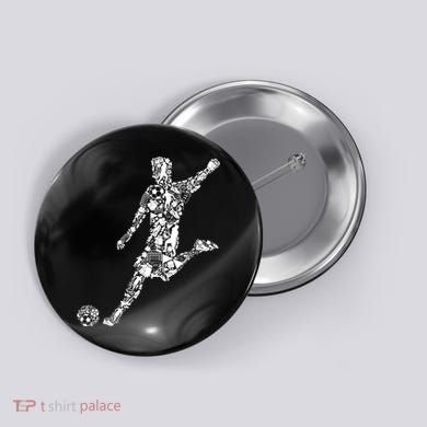 Soccer Player Boys Kids Youth Men TShirt Button