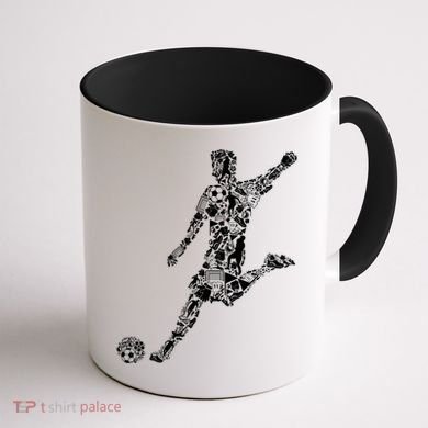 Soccer Player Boys Kids Youth Men TShirt Coffee Mug back