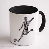 Soccer Player Boys Kids Youth Men TShirt Coffee Mug thumb 1