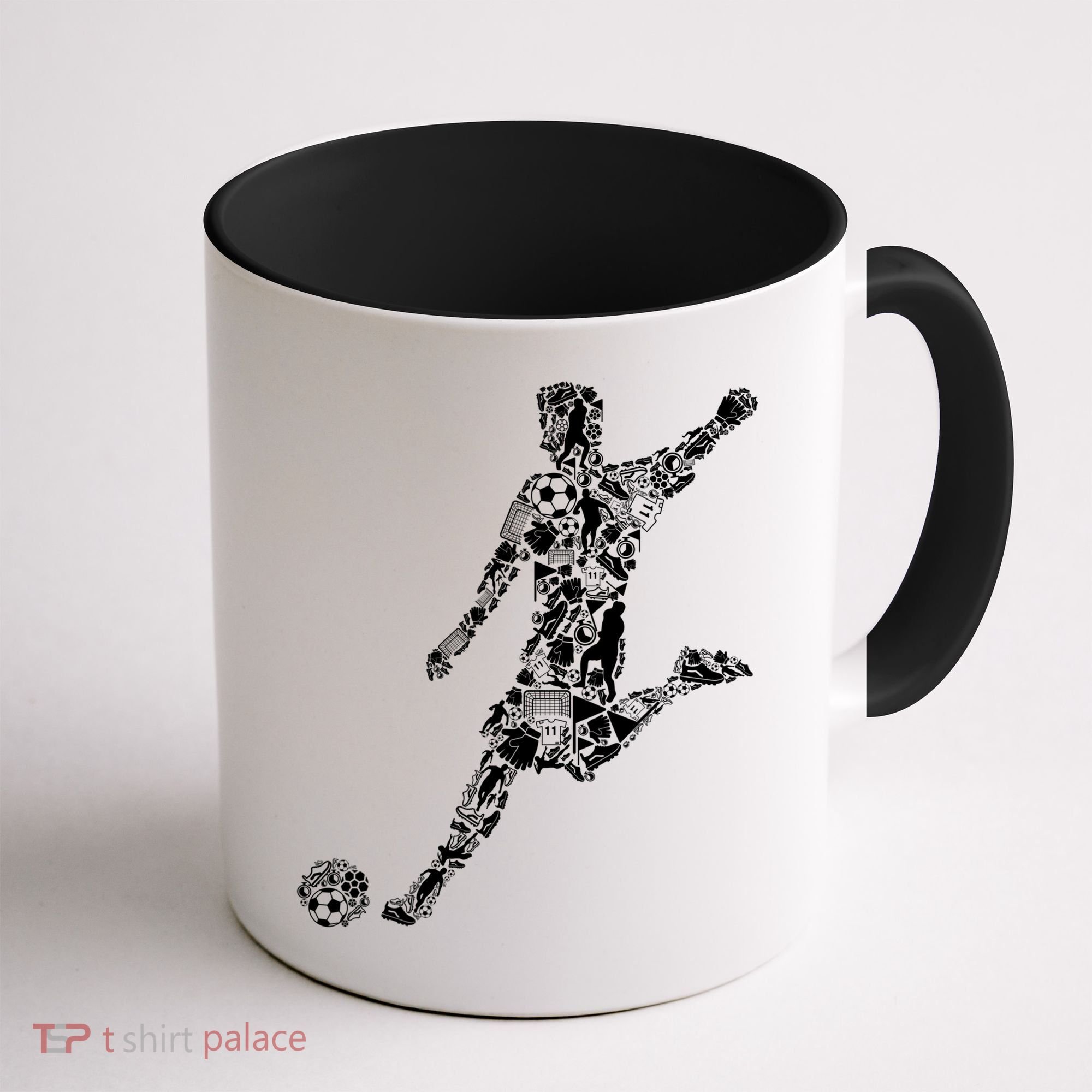 Soccer Player Boys Kids Youth Men TShirt Coffee Mug