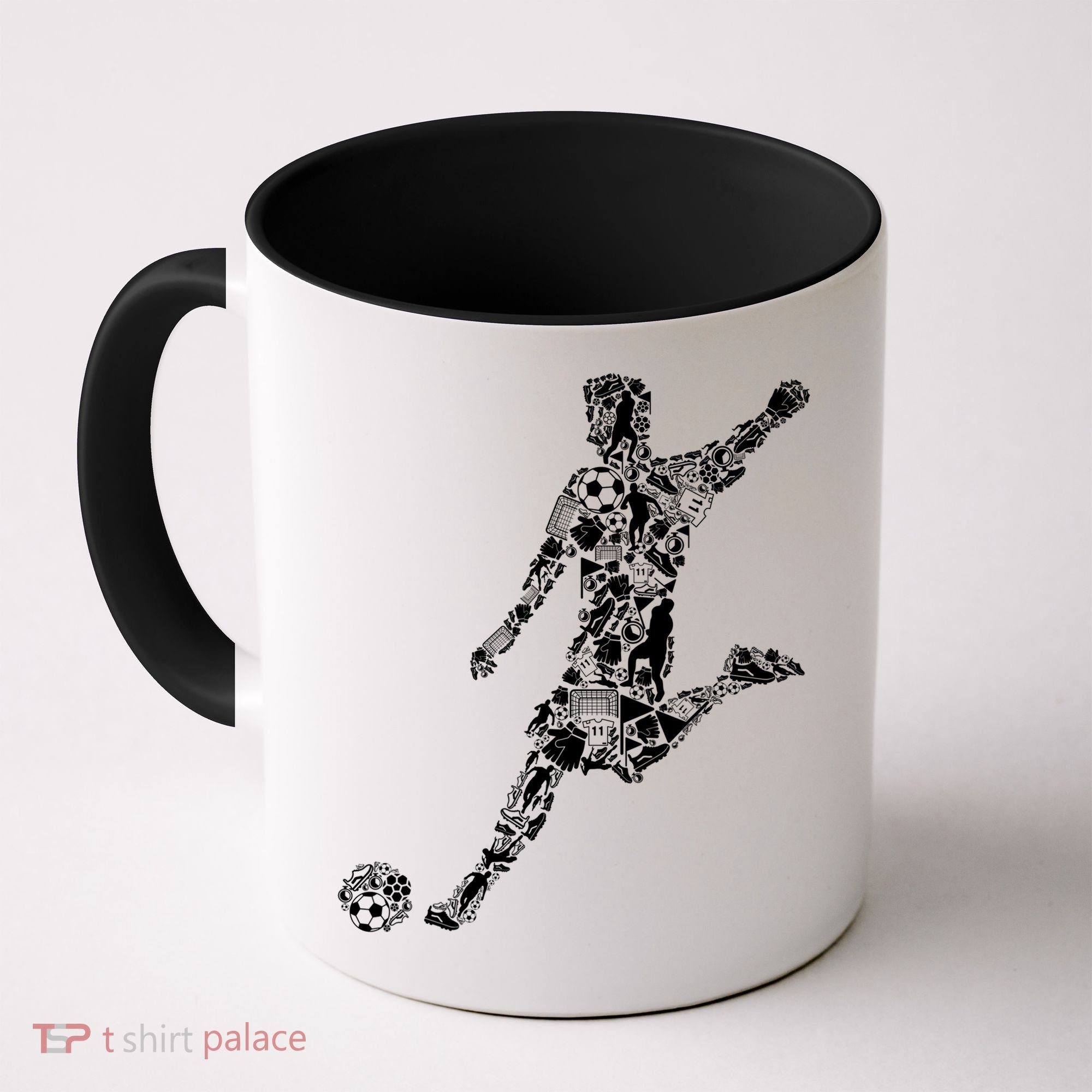 Soccer Player Boys Kids Youth Men TShirt Coffee Mug