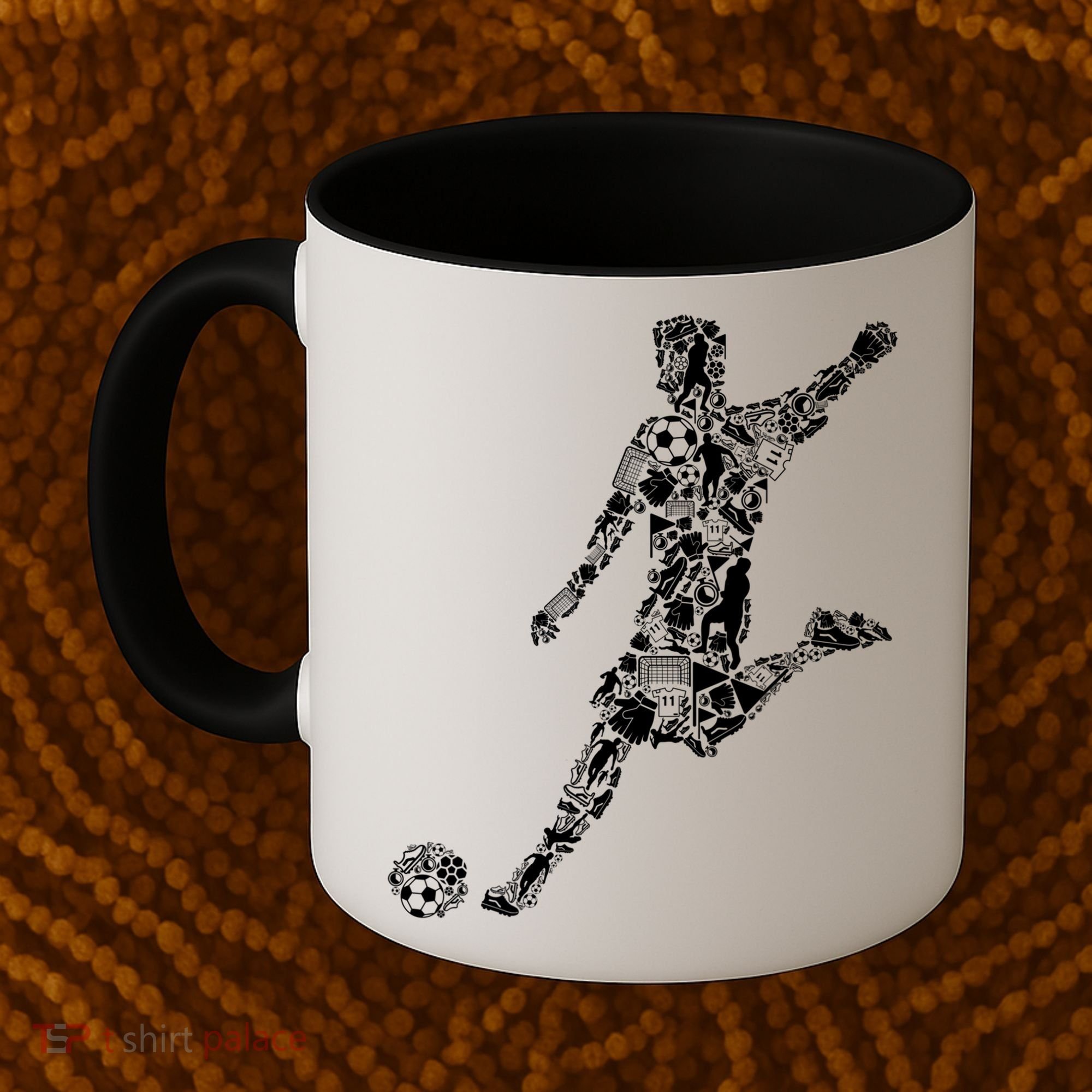 Soccer Player Boys Kids Youth Men TShirt Coffee Mug