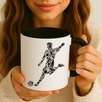 Soccer Player Boys Kids Youth Men TShirt Coffee Mug thumb 3