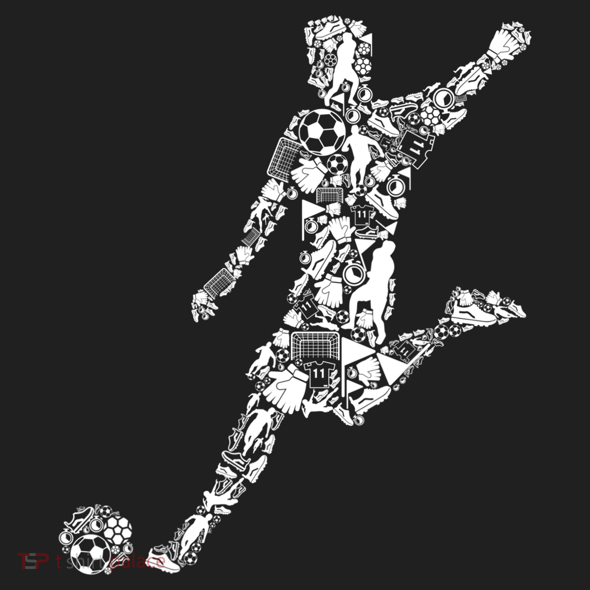 Soccer Player Boys Kids Youth Men TShirt Beanie