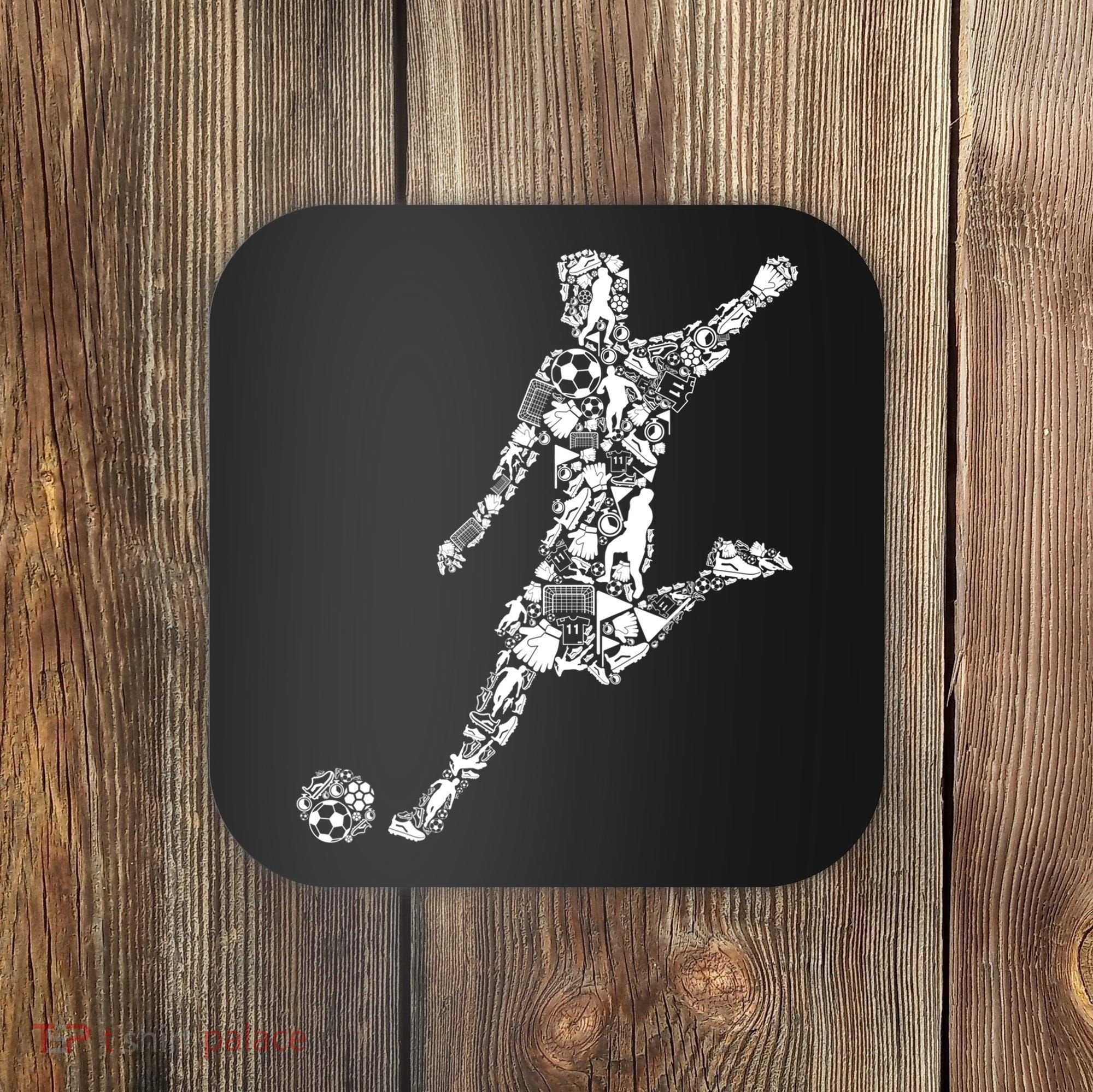 Soccer Player Boys Kids Youth Men TShirt Coaster