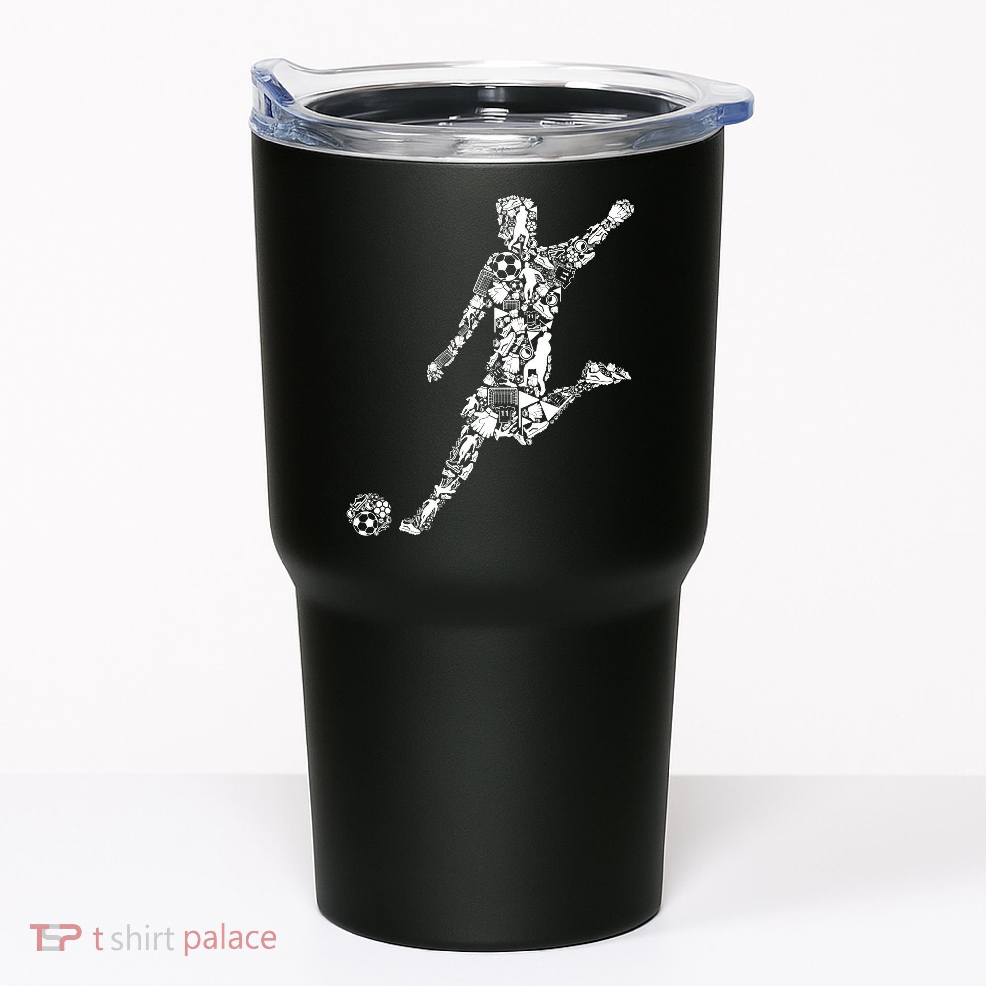 Soccer Player Boys Kids Youth Men TShirt Tumbler