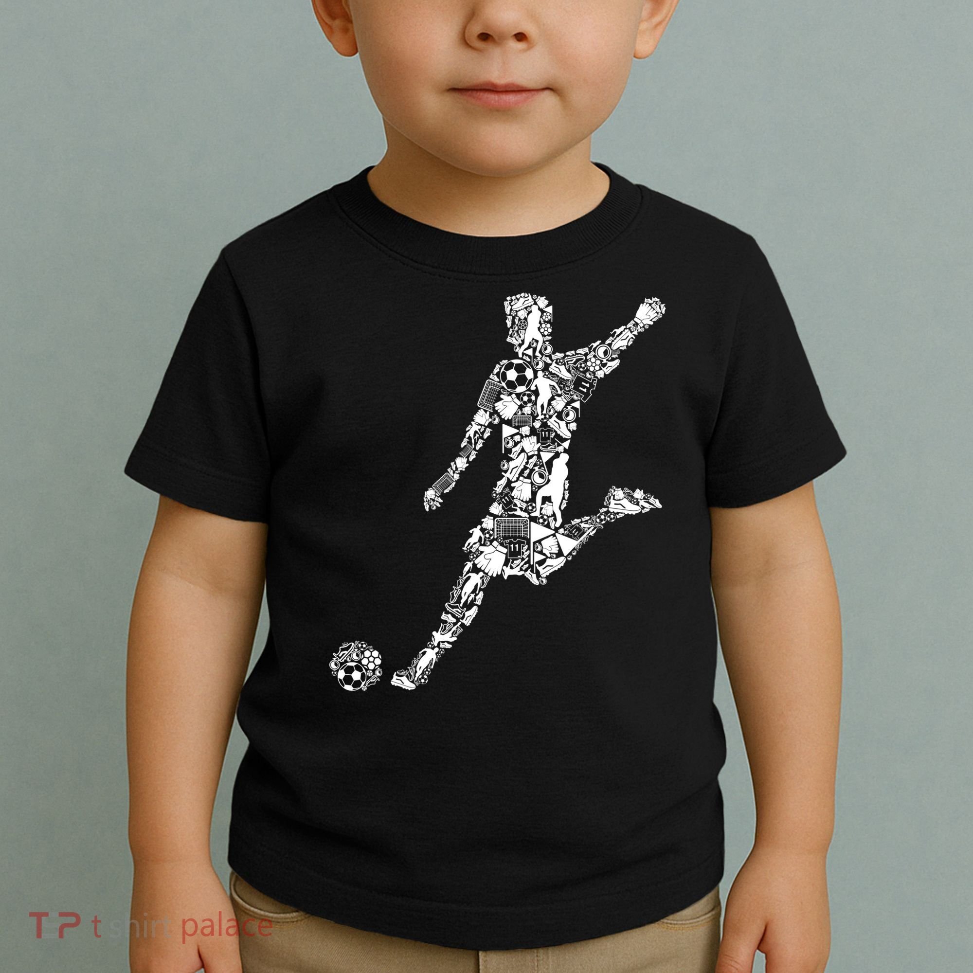 Soccer Player Boys Kids Youth Men TShirt Toddler T-Shirt