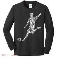 Soccer Player Boys Kids Youth Men TShirt Kids Long Sleeve Shirt thumb 0