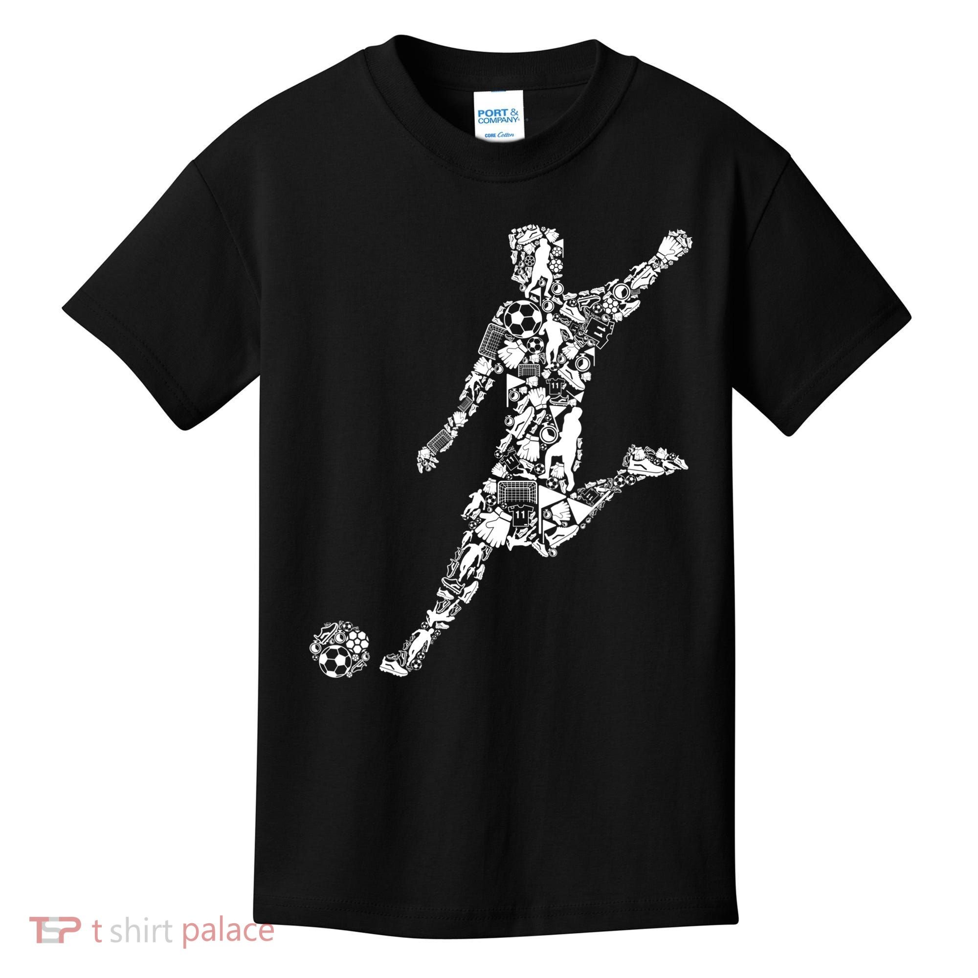 Soccer Player Boys Kids Youth Men TShirt Kids T-Shirt