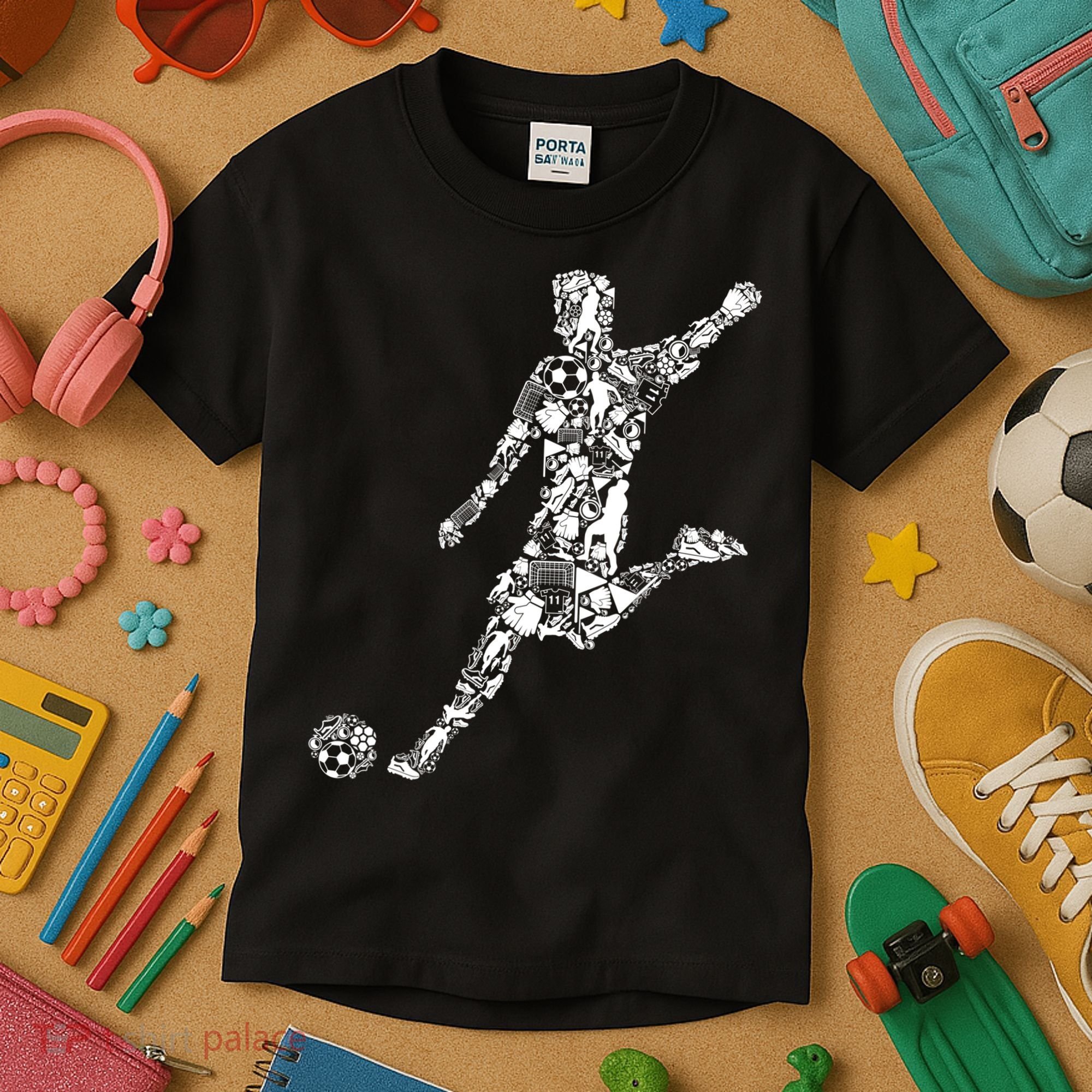 Soccer Player Boys Kids Youth Men TShirt Kids T-Shirt