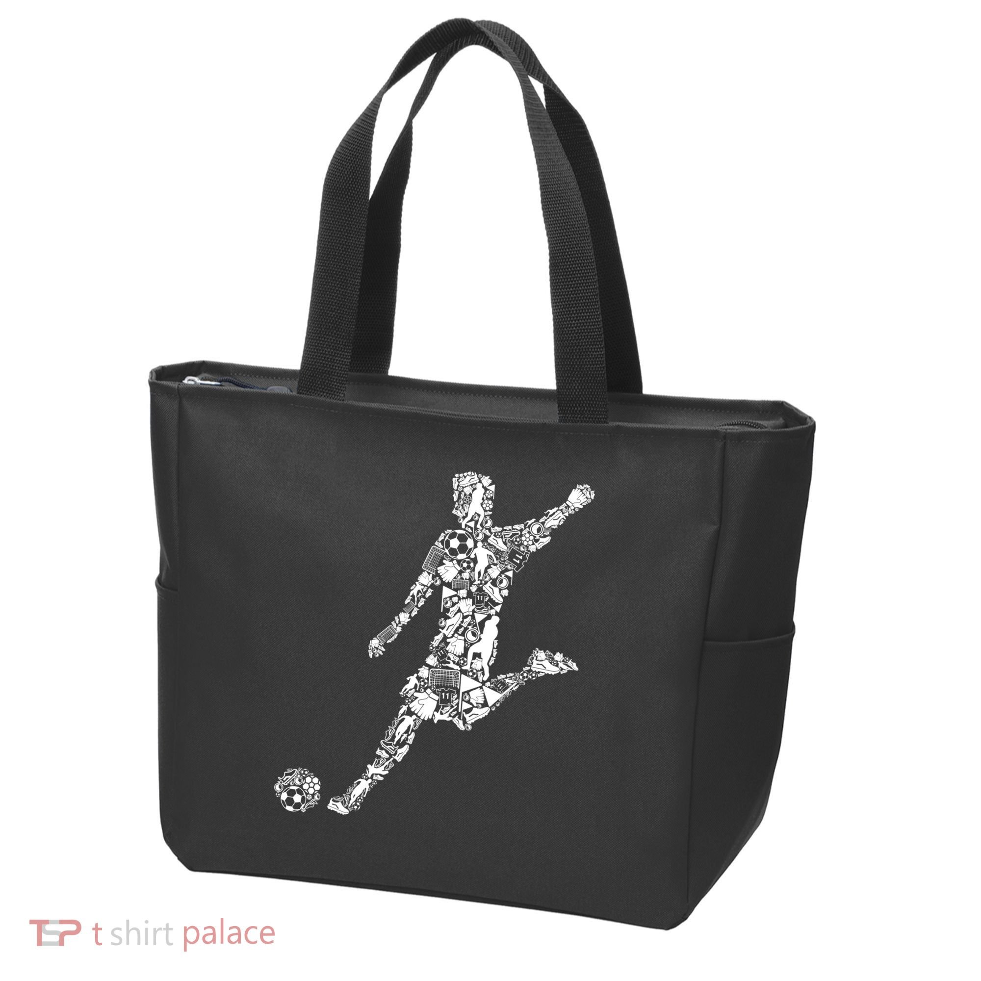 Soccer Player Boys Kids Youth Men TShirt Tote Bag