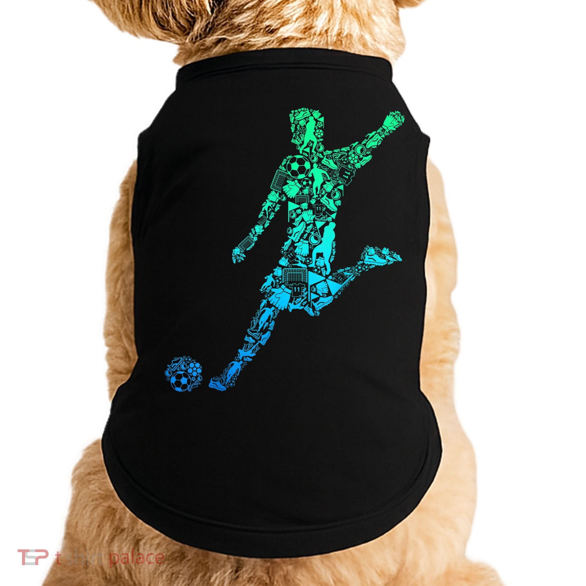 Soccer Player Boys Kids Youth Men TShirt Doggie Tank