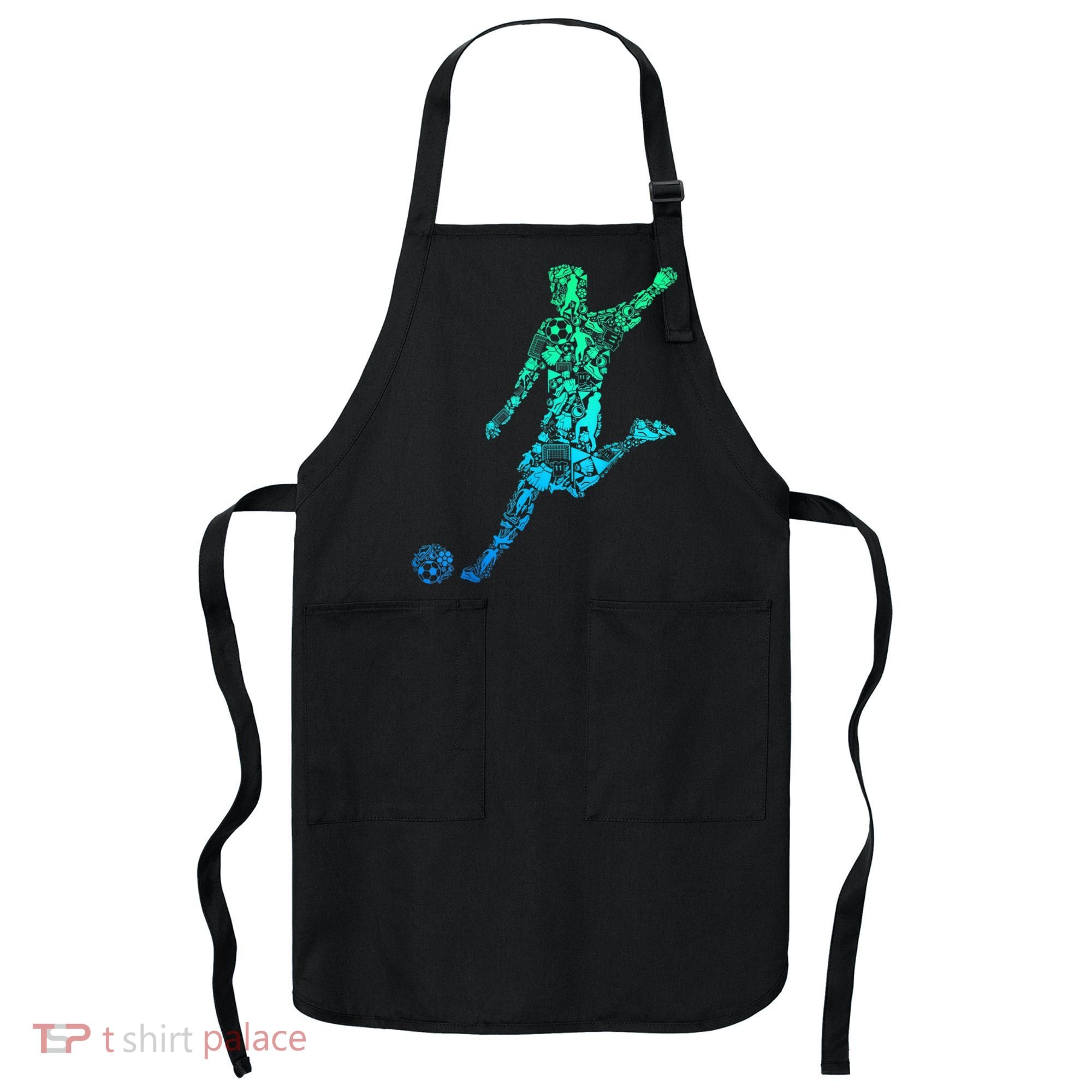Soccer Player Boys Kids Youth Men TShirt Apron
