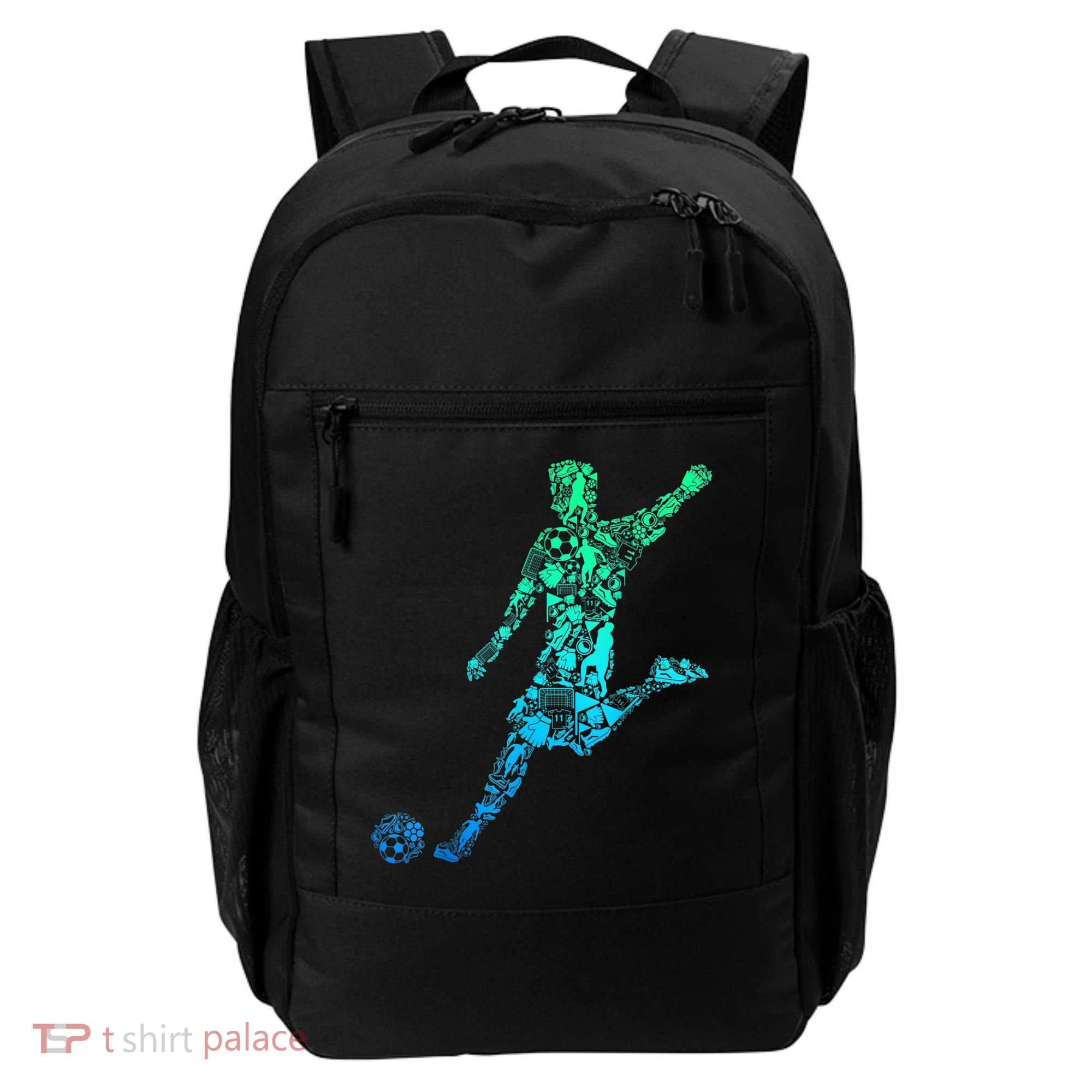Soccer Player Boys Kids Youth Men TShirt Backpack