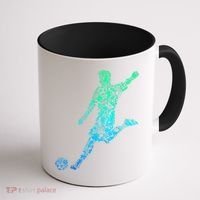 Soccer Player Boys Kids Youth Men TShirt Coffee Mug thumb 1