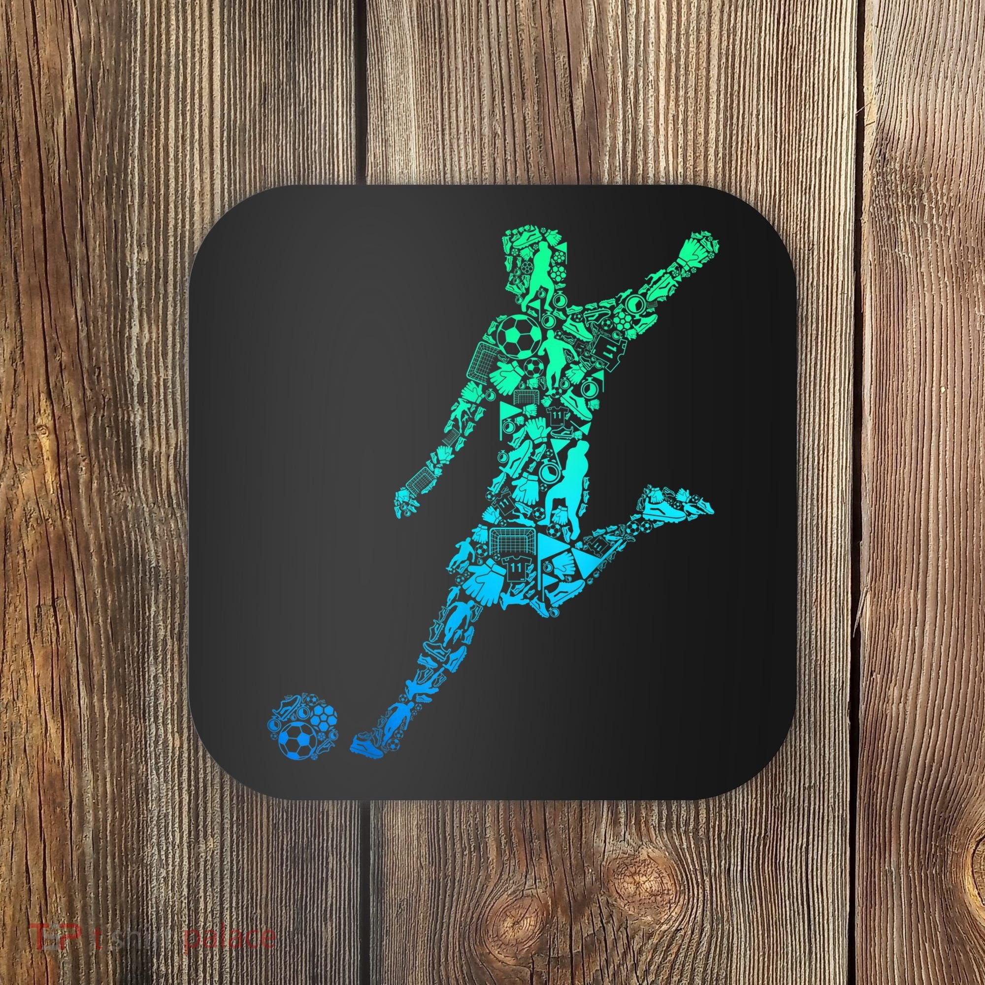 Soccer Player Boys Kids Youth Men TShirt Coaster