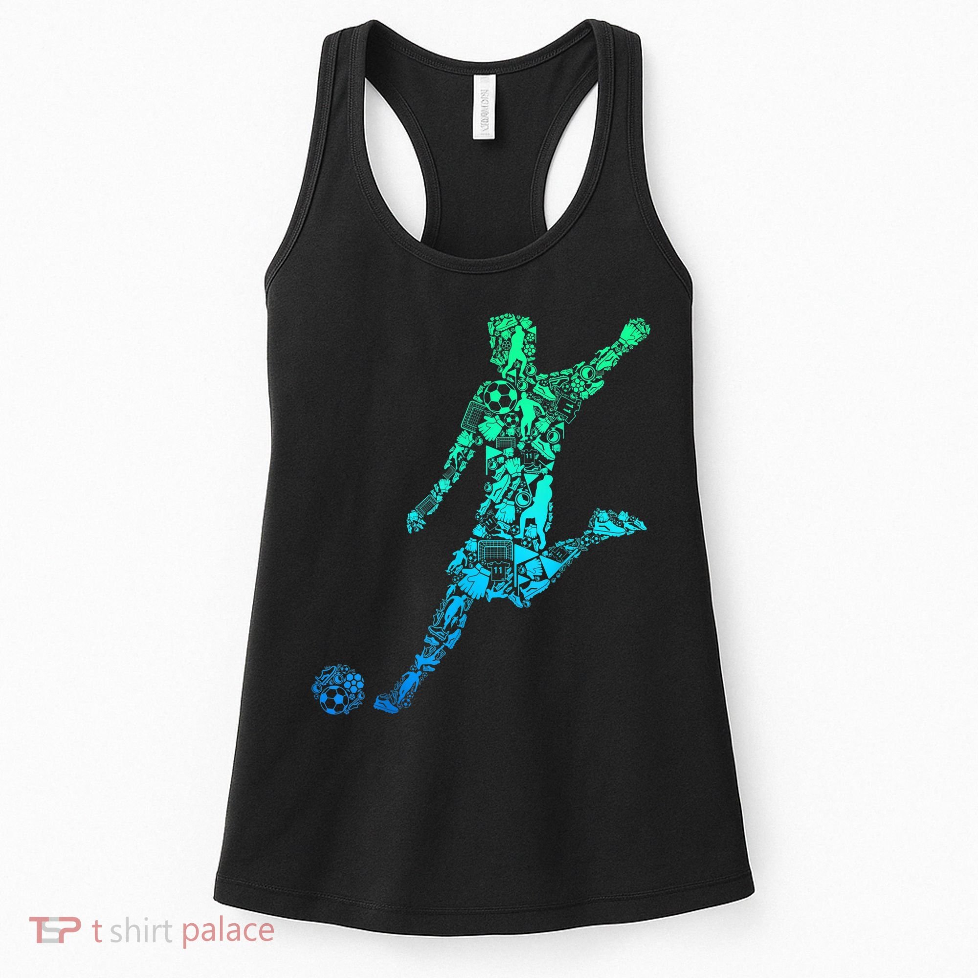 Soccer Player Boys Kids Youth Men TShirt Women's Tank Top
