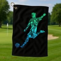 Soccer Player Boys Kids Youth Men TShirt Golf Towel thumb 1